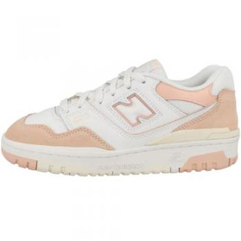 New Balance 550 Women's Lowtop Sneakers - Pink/White - Size 37