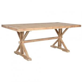 Mesa de Comedor Home ESPRIT Natural Madera 200 x 100 x 80 cm