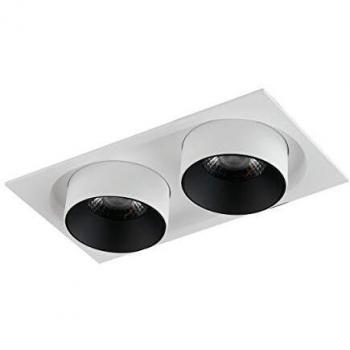 Spot empotrable Outsider blanco 10,5 cm LED ajustable doble 4000K 60W