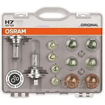 Kit de bombillas de repuesto OSRAM H7 24V - 70W, incluye lámparas halógenas para camiones
