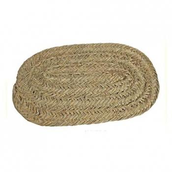 Alfombra Ovalada de Fibra Natural 120 x 65 cm para Interior y Exterior