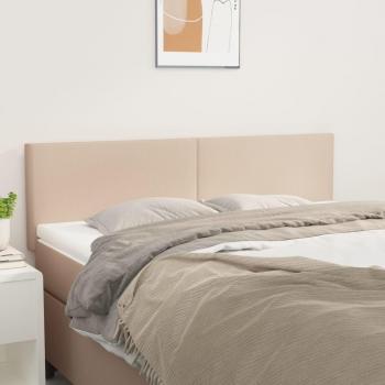 Cabeceros 2 unidades cuero sintético capuchino 72x5x78/88 cm Vidaxl Marrón