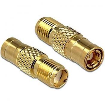Adaptador SMA hembra a SMB hembra de oro DeLOCK 88829