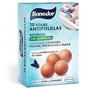 Bonodor Bolas Antipolillas, Marrón, 10 Unidades