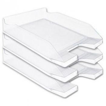 Bandeja sobremesa plastico q-connect gris oscuro transparente