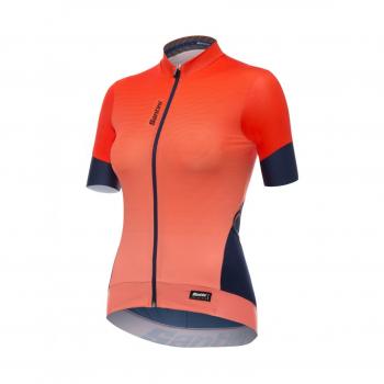 Santini Queen 2.0 - Camiseta para Mujer, Mujer, Color Naranja, tamaño Small