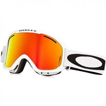 Oakley O-Frame 2.0 Pro XM Ski Goggles Matte White with Fire Iridium and Persimmon Lenses