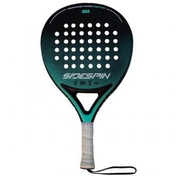 Pala de Pádel Sidespin SS2 Fiber Glass para Iniciación - Control y Manejabilidad Superior, Goma Eva White Soft, Fibra de Vidrio, Diseño Moderno, Verde, Talla Única, Plástico Re