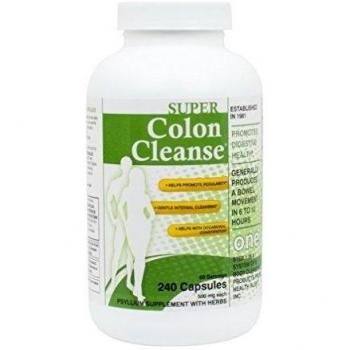 Health Plus Super Colon Cleanse With Herbs & Acidophilus 240 Capsules