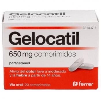 GELOCATIL 650 mg 20 Comprimidos