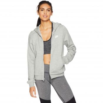 Nike Sportswear Capucha, Mujer, Dark Grey Heather/White, Extra-Small