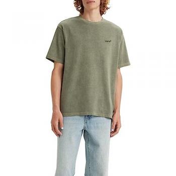 Camiseta Vintage Levi's Red Tab Verde con Bordado para Hombre