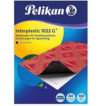 Herso Papel Carbon PELIKAN INTERPLASTIC 1022G A4 Caja de 100 Negro