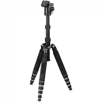Hama 4266 - Trípode de Aluminio, 1.21 kg, Color Negro