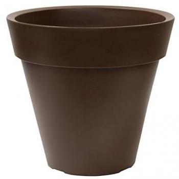 Maceta Wellhome Modelo Ale-X 35cm Bronce - Polietileno Lineal - Fácil Limpieza - Resistente a Impactos