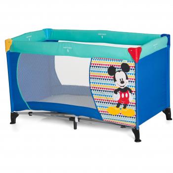 Hauck Dream N Play - Cuna de viaje, diseño Mickey Geo, color azul
