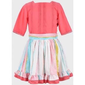 Conjunto de niña La Ormiga 1020163220 multicolor de algodón