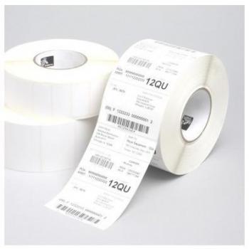 Zebra Z-Perform 1000T Etiquetas Blancas Perforadas 38x25mm, 2580 Etiquetas/Rollo, Núcleo de 25mm, Caja de 12 Rollos -