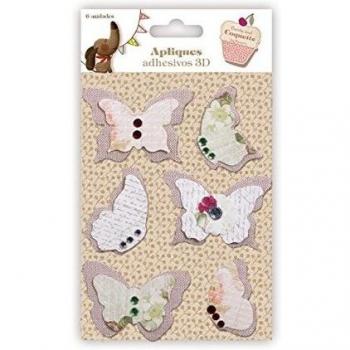 mariposas adhesivos 3D