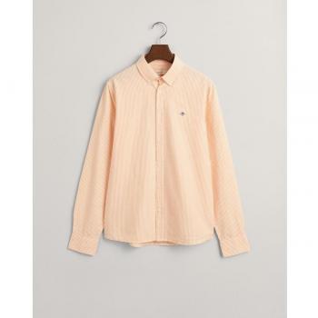 Camisa Oxford de rayas amarillo para niños