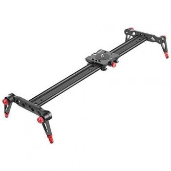 Neewer 23.6 inches/60 centimeters Aluminum Alloy Camera Track Slider Video Stabilizer Rail with 4 Bearings for DSLR Camera DV Video Camcorder Film Photography, Load up to 17.5 pounds/8 kilograms