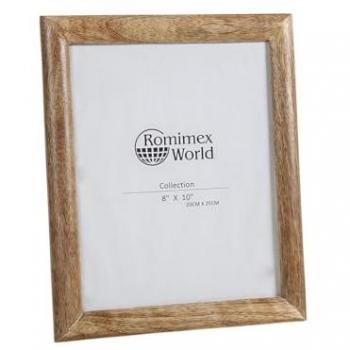 Marco de Fotos Romimex Marrón Madera 19 x 1 x 14 cm