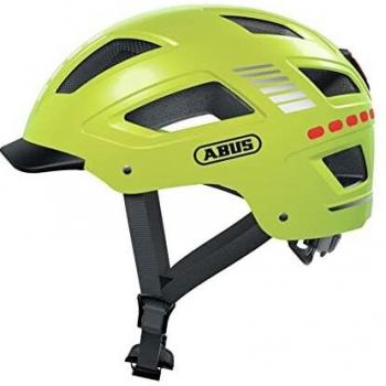 Abus Hyban 2.0 LED Signal Yellow Bike Helmet Size L (56-61 cm)