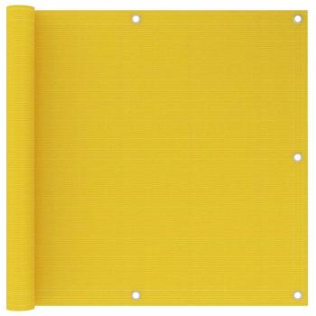 Toldo para balcón HDPE amarillo 90x600 cm