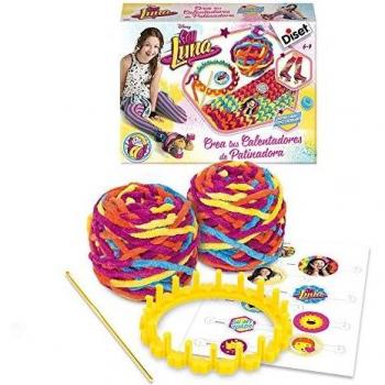 Diset Soy Luna - Set con ovillos de lana, aro para tejer y un ganchillo 46593