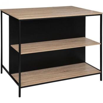 Mueble de Bar Aliaj con Almacenamiento Metálico y 3 Baldas