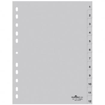 Separador numérico con pestaña de índice Durable 651210