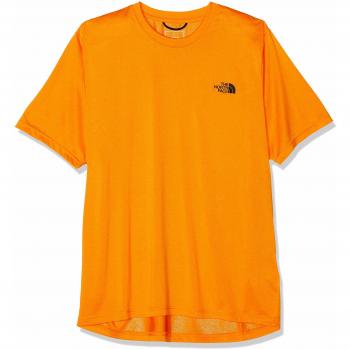 The North Face Reaxion Amp Crew Camiseta de Cuello Redondo, Hombre, Zinnia Orange Heather, XL