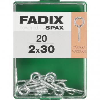 Caja de 20 unidades Hembrilla Cerrada de Zinc 2.0x30mm FADIX