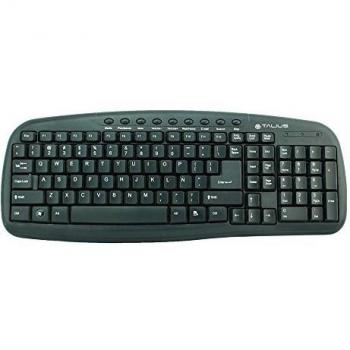 Talius Tal-838 - Teclado QUERTY, Multimedia, USB