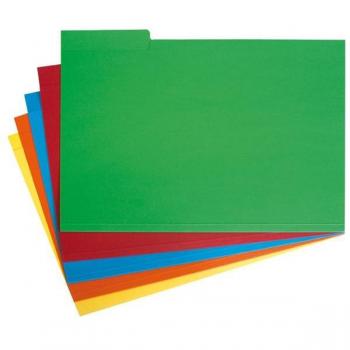 Subcarpeta con Pestaña Lateral Folio Cartulina Naranja -50u-
