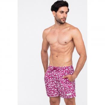 Calvin Klein Men's Mid-Length Printed Swim Trunks