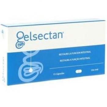 Gelsectan 15 Cápsulas Antidiarreico Regenerador de la Flora Intestinal