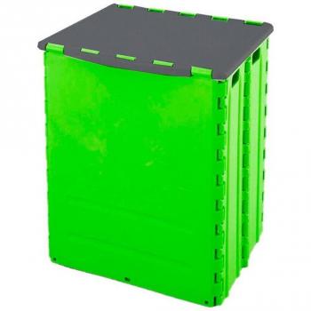 Banco Plegable 2 en 1 con Caja de Almacenaje - Verde