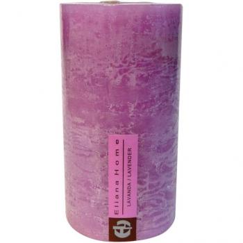 Eliana Home 453023 - Vela rustica lavanda, 7 x 12.5 cm