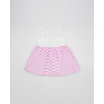 Vestido de bebé niña de algodón en color rosa