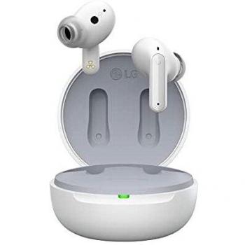 LG TONE Free FP5 - Auriculares inalámbricos True Wireless con cancelación de ruido activa, Bluetooth, en color blanco (modelo TONE-FP5W.CEUFLLK)