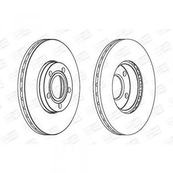 Disco de freno ventilado CHAMPION 562052CH para Volkswagen Passat B5 Berline y Break