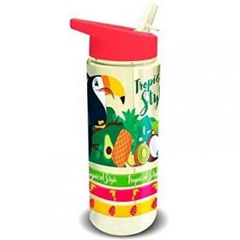 Kids Botella de plastico de Colección Cantimplora, Adultos Unisex, Multicolor, Talla Única