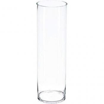 Jarrón cilíndrico de cristal - Altura 50 cm - Marca Atmosphera Créateur d'Intérieur