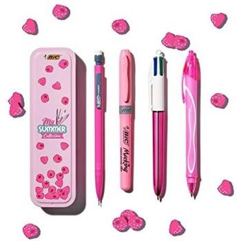 BIC Summer Pink Box: Boli de Gel de Punta Media