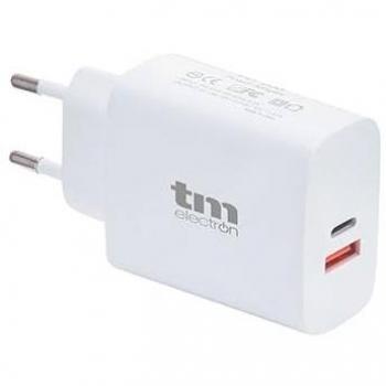 Cargador Doble USB TM Electron con Conexión USB-C y USB-A