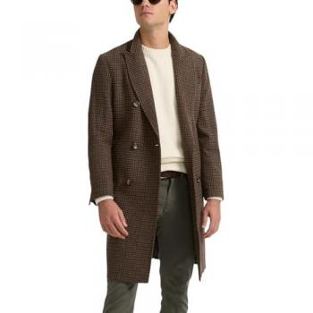 Silbon - Abrigo cruzado Harrys beige oscuro para hombre, talla 52