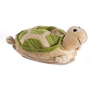 Funslippers Zapatillas Animales Peluche Invierno Suela Goma Duradera Calientes Casa Tortuga Mujer Nina Verde S 36/38 EU