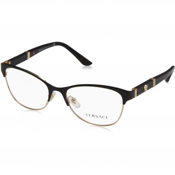 Versace - VE 1233Q, Cat Eye, metal, women, BLACK PALE GOLD