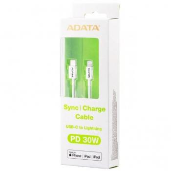 Cable USB-C a Lightning ADATA AMFICPL-1M-CWH